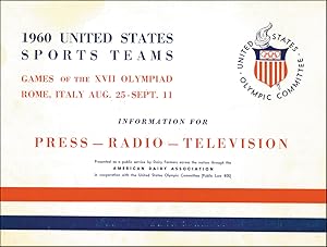 Seller image for Games of the XVII Olympiad Rome 1960. Information for Press - Radion - Television. for sale by AGON SportsWorld GmbH