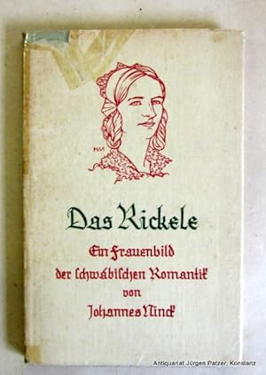 Bild des Verkufers fr Das Rickele. (Friederike Kerner). Ein Frauenbild der schwbischen Romantik. 6. Tsd. Leipzig, Schloemann, 1939. Kl.-8vo. Mit Tafelabbildungen. 87 S. Or.-Pp. (Kapitale eingerissen) mit Schutzumschlag; dieser mit teils reparierten Abrissen. zum Verkauf von Jrgen Patzer