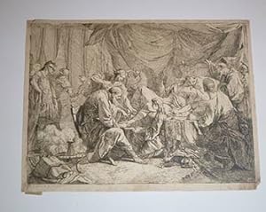 La mort d'Antiochus IV Epiphanes. [The death of Antiochus IV']. First edition of the etching.