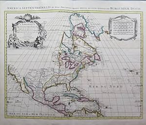 Immagine del venditore per L'Amerique Septentrionale dressee sur les Observations de Mrs. De L'Academie Royale des Sciences & quelques autres?.par. G. De L'Isle. First edition of the map. venduto da Wittenborn Art Books