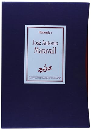 Seller image for Homenaje j.a.maravall(3v) for sale by Imosver