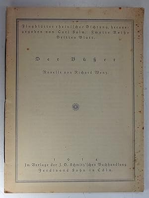 Seller image for Der Ber. (Flugbltter rheinischer Dichtung, herausgegeben von Carl Salm. Zweite Reihe. Drittes Blatt). for sale by Brbel Hoffmann