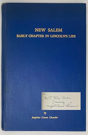 Image du vendeur pour New Salem: Early Chapter in Lincoln's Life mis en vente par Oddfellow's Fine Books and Collectables