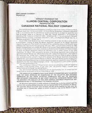 1998 Prospectus BUYOUT of ILLINOIS CENTRAL RAILROAD by CANADIAN NATIONAL RAILWAY