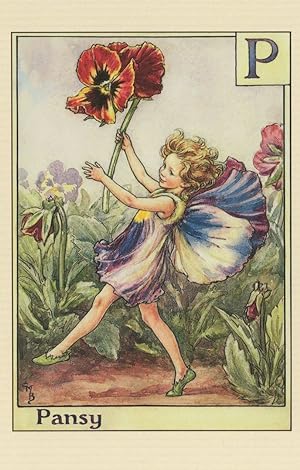 Immagine del venditore per The Pansy Fairy From Old Flower Fairies Book Stunning Postcard venduto da Postcard Finder