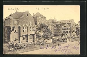 Ansichtskarte Freiberg i.Sa., Blick zum St. Johannis-Hospital