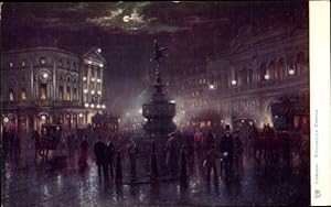 Seller image for Knstler Ansichtskarte / Postkarte London City England, Piccadilly Circus at night for sale by akpool GmbH