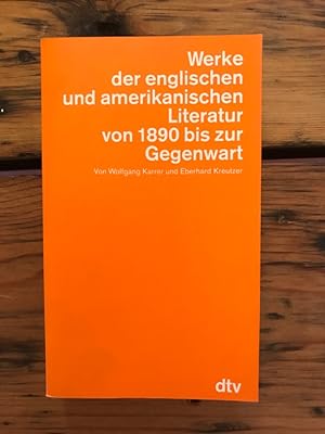 Seller image for Werke der englischen und amerikanischen Literatur von 1890 bis zu Gegenwart for sale by Antiquariat Liber Antiqua