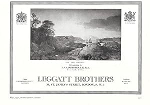 Imagen del vendedor de Leggatt Brothers, London. Pubblicita 1930 a la venta por libreria biblos