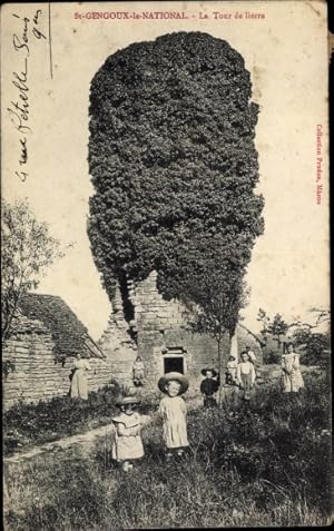 Bild des Verkufers fr Ansichtskarte / Postkarte Saint Gengoux le National Sane et Loire, La Tour de lierre zum Verkauf von akpool GmbH