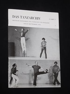 Das Tanzarchiv. Deutsche Zeitschrift für Tanzkunst und Folklore. 26. Jahrgang, Heft 9, September ...