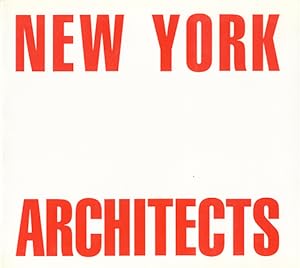 New York Architects. Preface by Pasquale Culotta - Introduction by Kenneth Frampton. Text in Engl...