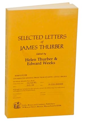 Imagen del vendedor de Selected Letters of James Thurber a la venta por Jeff Hirsch Books, ABAA