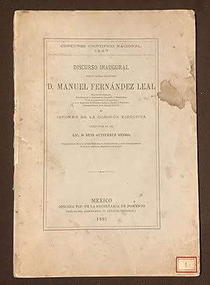 Seller image for Discurso Inaugural Por El Seor Ingeniero D. Manuel Fernndez Leal for sale by Librera Urbe