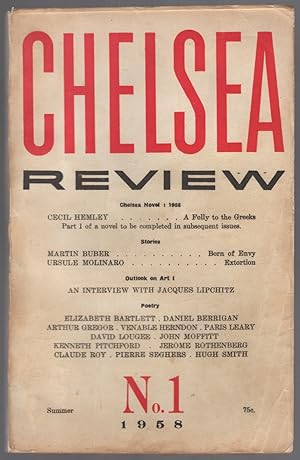 Seller image for Chelsea Review No. 1, Summer 1958 for sale by Between the Covers-Rare Books, Inc. ABAA