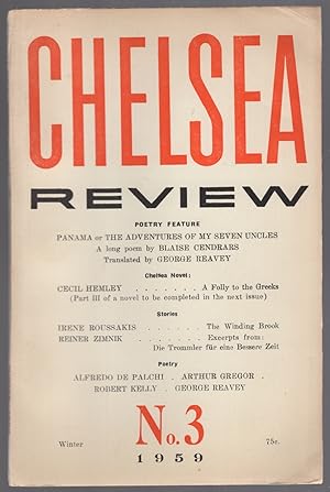 Image du vendeur pour Chelsea Review No. 3, Winter 1959 mis en vente par Between the Covers-Rare Books, Inc. ABAA