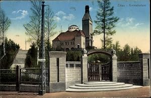 Imagen del vendedor de Ansichtskarte / Postkarte Zittau in Sachsen, Krematorium, Eingang a la venta por akpool GmbH