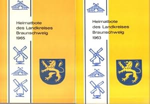 Image du vendeur pour Heimatbote des Landkreises Braunschweig 1963 und 1965. mis en vente par Leonardu