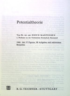 Bild des Verkufers fr Potentialtheorie. Leitfden der angewandten Mathemtik und Mechanik, Band 12 zum Verkauf von books4less (Versandantiquariat Petra Gros GmbH & Co. KG)