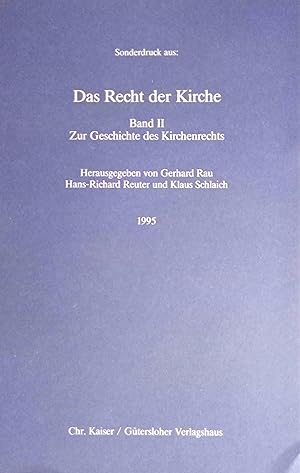 Seller image for Klaus Koschorke "Kanonbildung und kirchliche Autoritt". Sonderdruck aus: Das Recht der Kirche; Teil: Bd. II., Zur Geschichte des Kirchenrechts. Evangelische Studiengemeinschaft: Forschungen und Berichte der Evangelischen Studiengemeinschaft ; Bd. 50 for sale by Logo Books Buch-Antiquariat