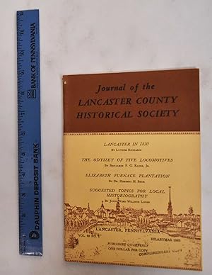 Journal Of The Lancaster County Historical Society, Vol. 69, No. 1