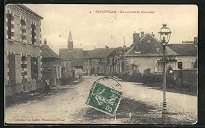 Carte postale Ervauville, En arrivant de Courtenay