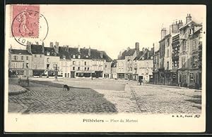 Carte postale Pithiviers, Place du Martroi