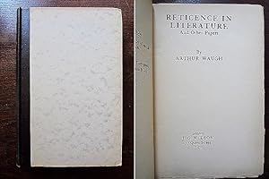 Seller image for Reticence in Literature And Other Papers for sale by Rudi Euchler Buchhandlung & Antiquariat