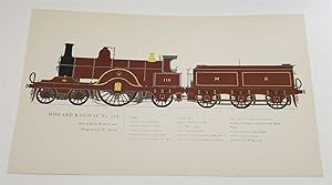 Image du vendeur pour Midland Railway 118, Derby 1897 (1958 Colour Plate) mis en vente par Maynard & Bradley