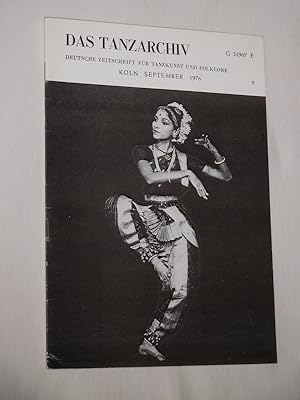 Das Tanzarchiv. Deutsche Zeitschrift für Tanzkunst und Folklore. 24. Jahrgang, Heft 9, September ...