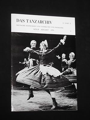 Das Tanzarchiv. Deutsche Zeitschrift für Tanzkunst und Folklore. 24. Jahrgang, Heft 8, August 1976