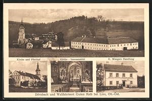 Ansichtskarte Dörnbach, Wallfahrtsort Guten Rath, Kirche und Pfarrhof, Innenansicht, K. Wengers H...