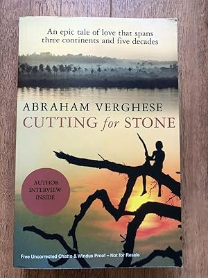 Seller image for CUTTING FOR STONE for sale by Happyfish Books