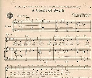 Irving Berlin's a Couple of Swells Standard Edition Sheet Music