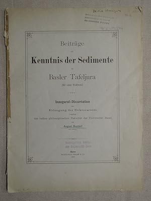 Beiträge zur Kenntnis der Sedimente im Basler Tafeljura. Inaugural-Dissertation Universität Basel.