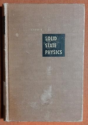 Image du vendeur pour SOLID STATE PHYSICS: Advances in Research and Applications, Volume 1, 1955. mis en vente par GuthrieBooks