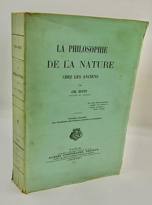 Image du vendeur pour LA PHILOSOPHIE DE LA NATURE CHEZ LES ANCIENS. mis en vente par Librairie Le Trait d'Union sarl.