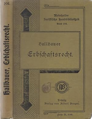 Imagen del vendedor de Das neue Erbschaftsrecht des Deutschen Brgerlichen Gesetzbuches. Eine gemeinverstndliche Darlegung der Vorschriften ber die Erbfolgeordnung und ber die Rechte und Pflichten des Erben insbesondere auch gegenber den Nachlaglubigern, Miterben, Nacherben, Vermchtnisnehmern und Pflichtteilberechtigten. Mit ausfhrlichem Sachregister. a la venta por Antiquariat Carl Wegner