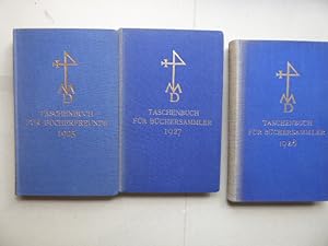 Taschenbuch für Bücherfreunde. Erster Jahrgang 1925 (und) Taschenbuch für Büchersammler 1927 - Zw...