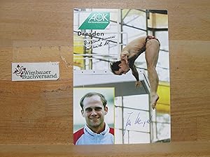 Original Autogramm Jan Hempel Wasserspringen /// Autogramm Autograph signiert signed signee