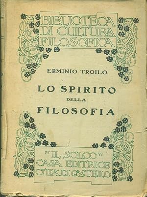 Immagine del venditore per Lo spirito della filosofia venduto da Librodifaccia