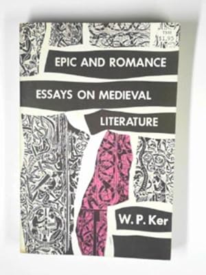 Imagen del vendedor de Epic and Romance: essays on Medieval literature a la venta por Cotswold Internet Books