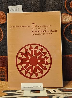Mila. A biannual newsletter of cultural research. Volume 2, No. 1 1971.