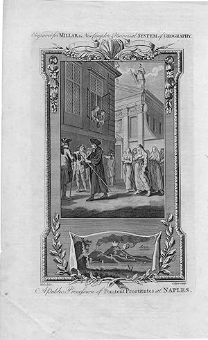 Antique Print-NAPLES-ITALY-PROSTITUTE-PROCESSION-ETNA-Wale-Collyer-1785