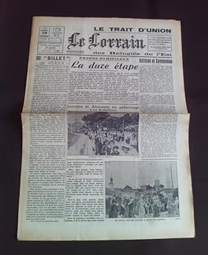 Le trait d'union des réfugiés de l'Est - Le lorrain - N°83 19 Septembre 1942