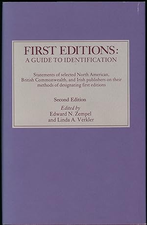 Seller image for FIRST EDITIONS: A GUIDE TO IDENTIFICATION for sale by John W. Knott, Jr, Bookseller, ABAA/ILAB