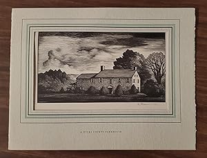 A Bucks County Farmhouse. Engraving