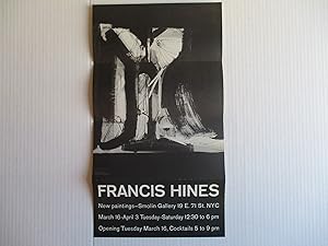 Francis Hines New Paintings Smolin Gallery 1965 Poster: Hines, Francis