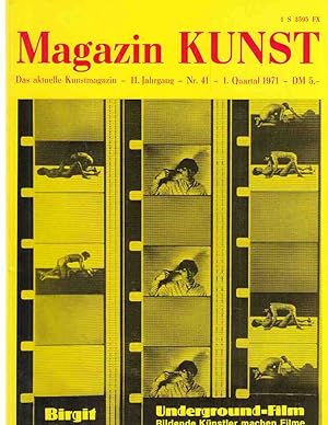 Immagine del venditore per Underground-Film. Bildende Knstler machen Filme . (u.a.). Nr. 41 / 1971. Magazin KUNST. 11. Jahrgang. venduto da Fundus-Online GbR Borkert Schwarz Zerfa