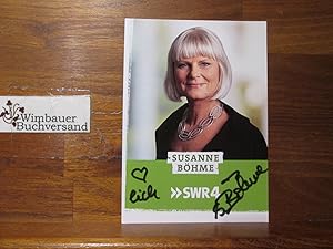 Bild des Verkufers fr Original Autogramm Susanne Bhme SWR4 /// Autogramm Autograph signiert signed signee zum Verkauf von Antiquariat im Kaiserviertel | Wimbauer Buchversand